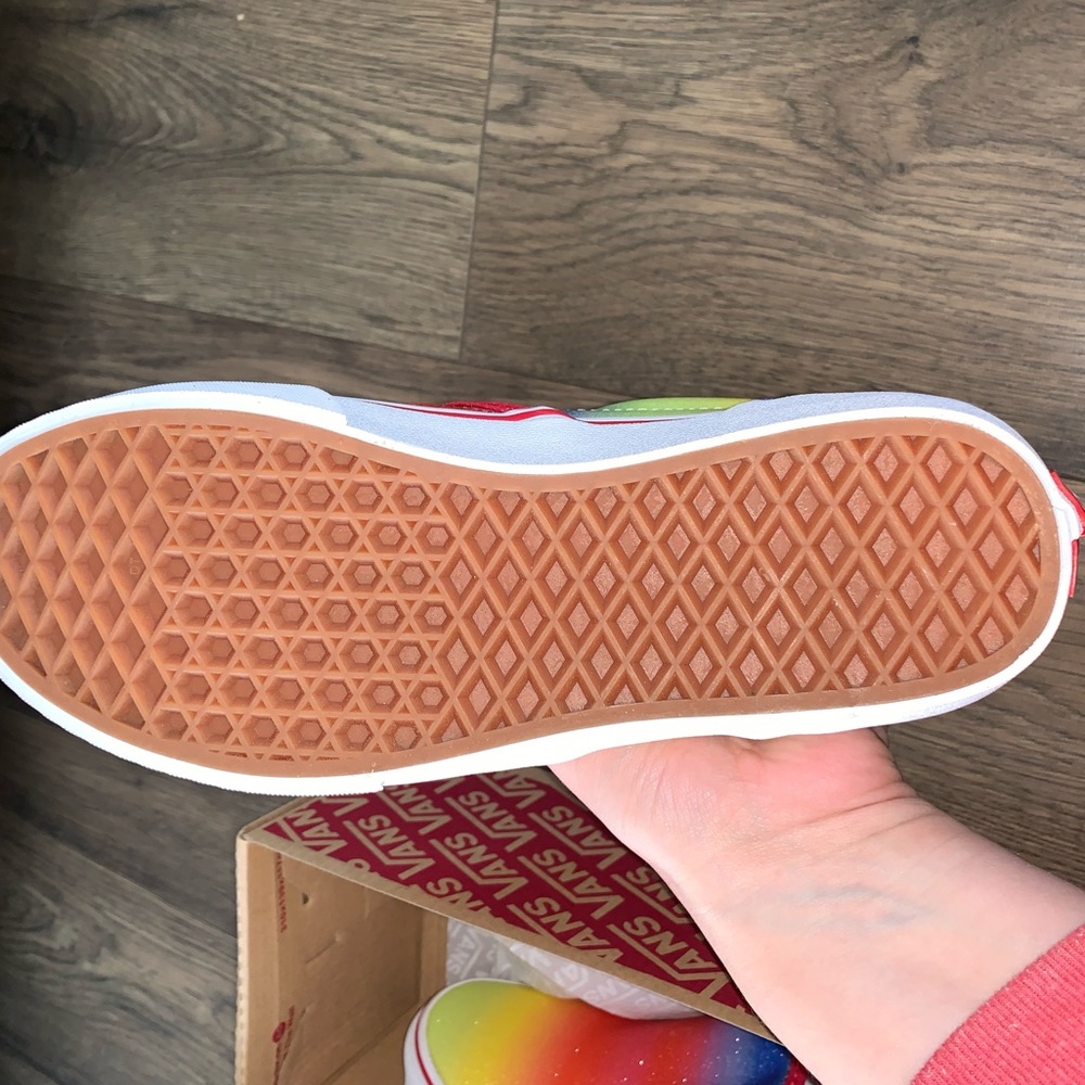 Vans slip on rainbow glitter shoes sneakers - Picture 8 of 8